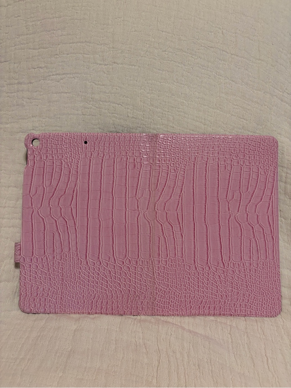 Pink Croc-Embossed Tablet Case- iPad 10.2” 7th or 8th or 9th Gen